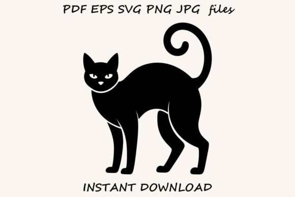 Black Cat SVG – Halloween Witch Cat