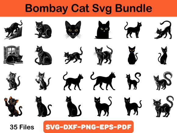Bombay Cat SVG Bundle