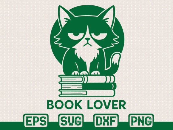 Book Lover Cat SVG