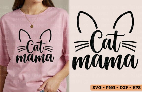 Cat Mama PNG Cat Mom Cat SVG