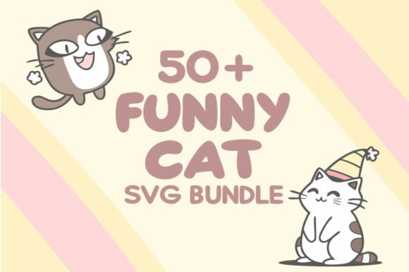 Funny Cat SVG Bundle – 50 Designs