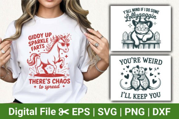 Funny Cute Animal Quote, Unicorn Cat SVG