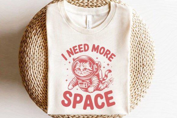 Funny Sarcastic Space Cat SVG PNG I Need