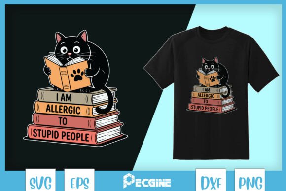 I Am Allergic to Stupid People Cat SVG