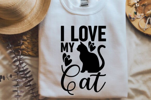 I Love My Cat SVG PNG, Valentine's PNG