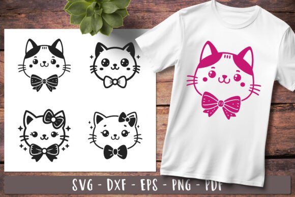 Kawaii Cat Svg Cute Animal Designs
