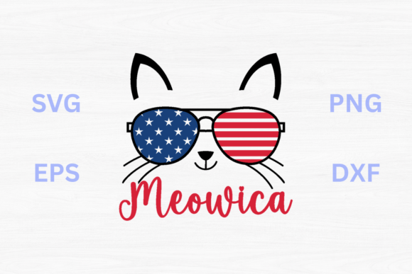 Meowica Patriotic Cat SVG