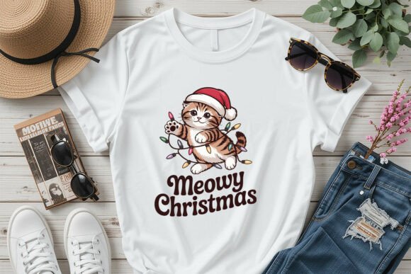 Meowy Christmas Winter Cat SVG