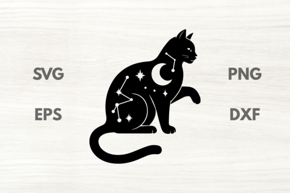 Moon and Stars Cat SVG Review