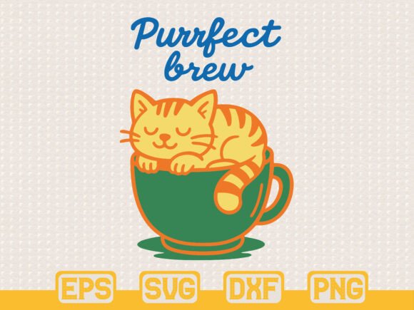 Purrfect Brew Cat SVG Review