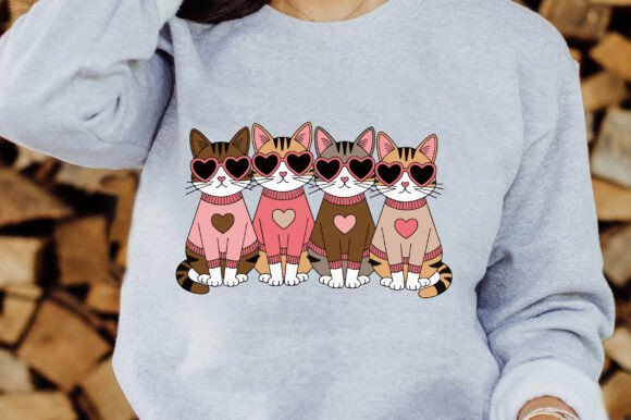 Valentine Cat, SVG Valentine Design