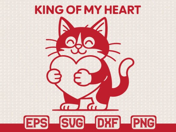 Valentine Love Cat SVG