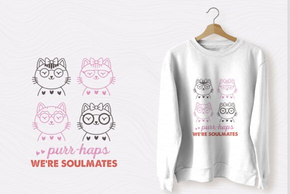 Vintage Valentine’s Cat SVG: Purrhaps Perfect?