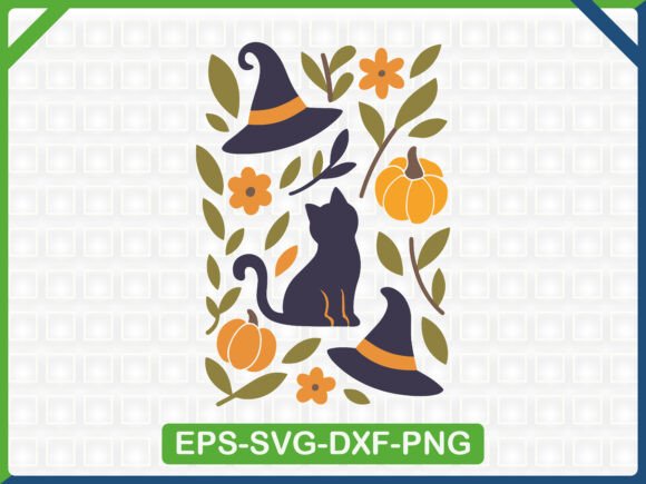 Witch Hat Black Cat SVG T Shirt
